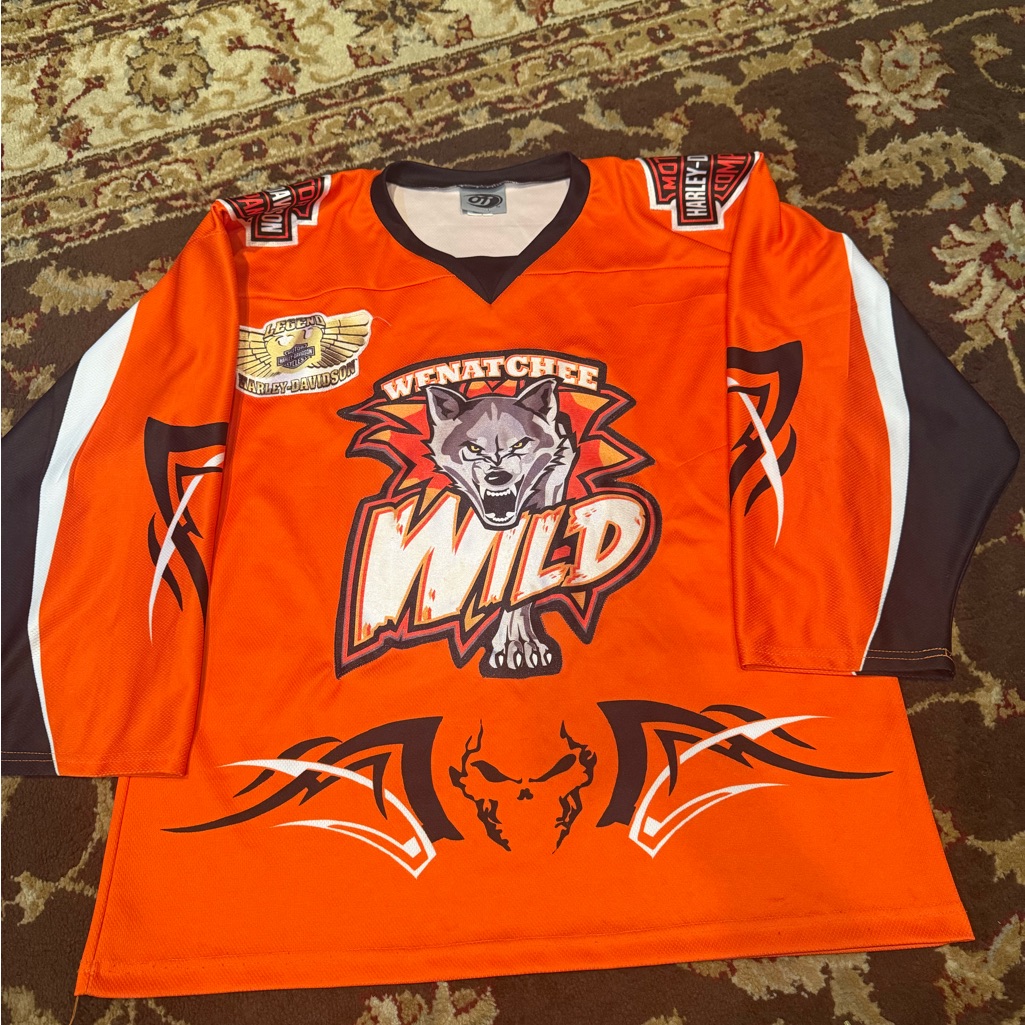 Harley Davidson Wenatchee Wild Kids Hockey Jersey